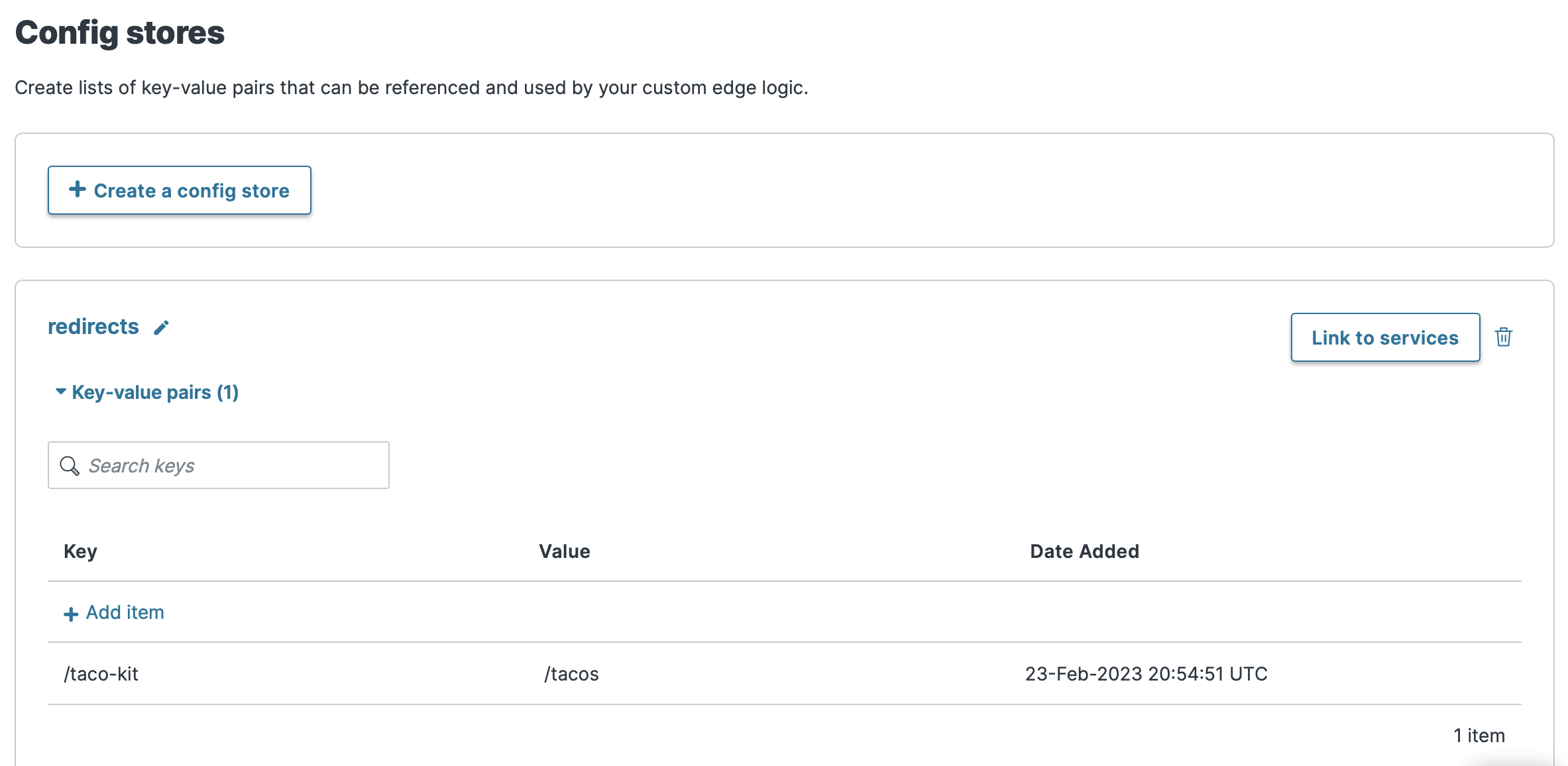 Adding a redirect in the Fastly web interface